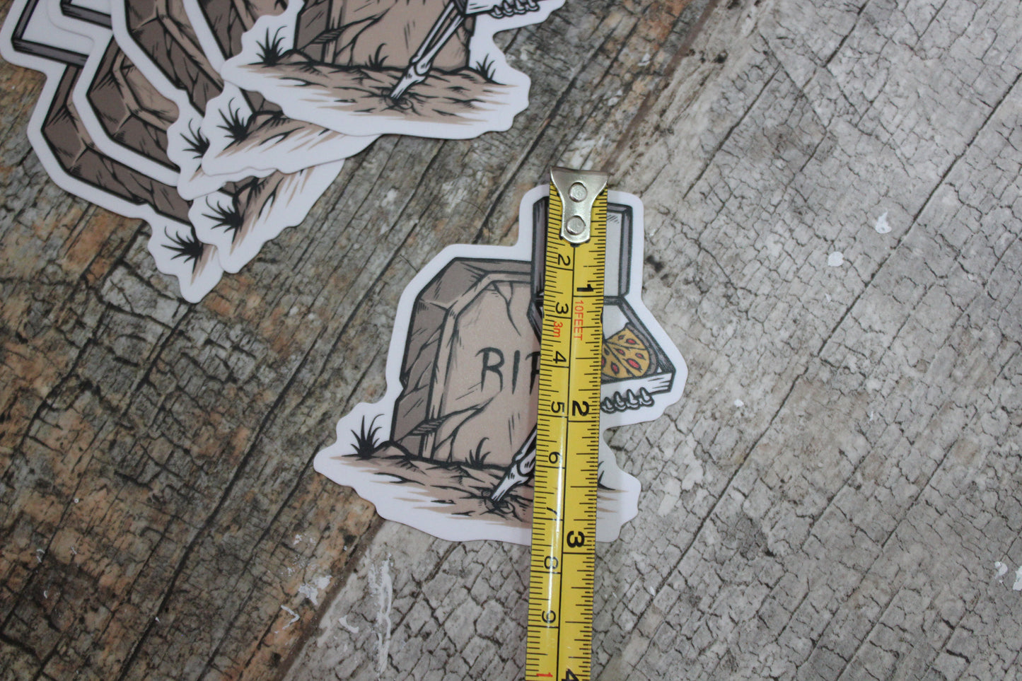 Graveside Pizza Delivery Vinyl Sticker