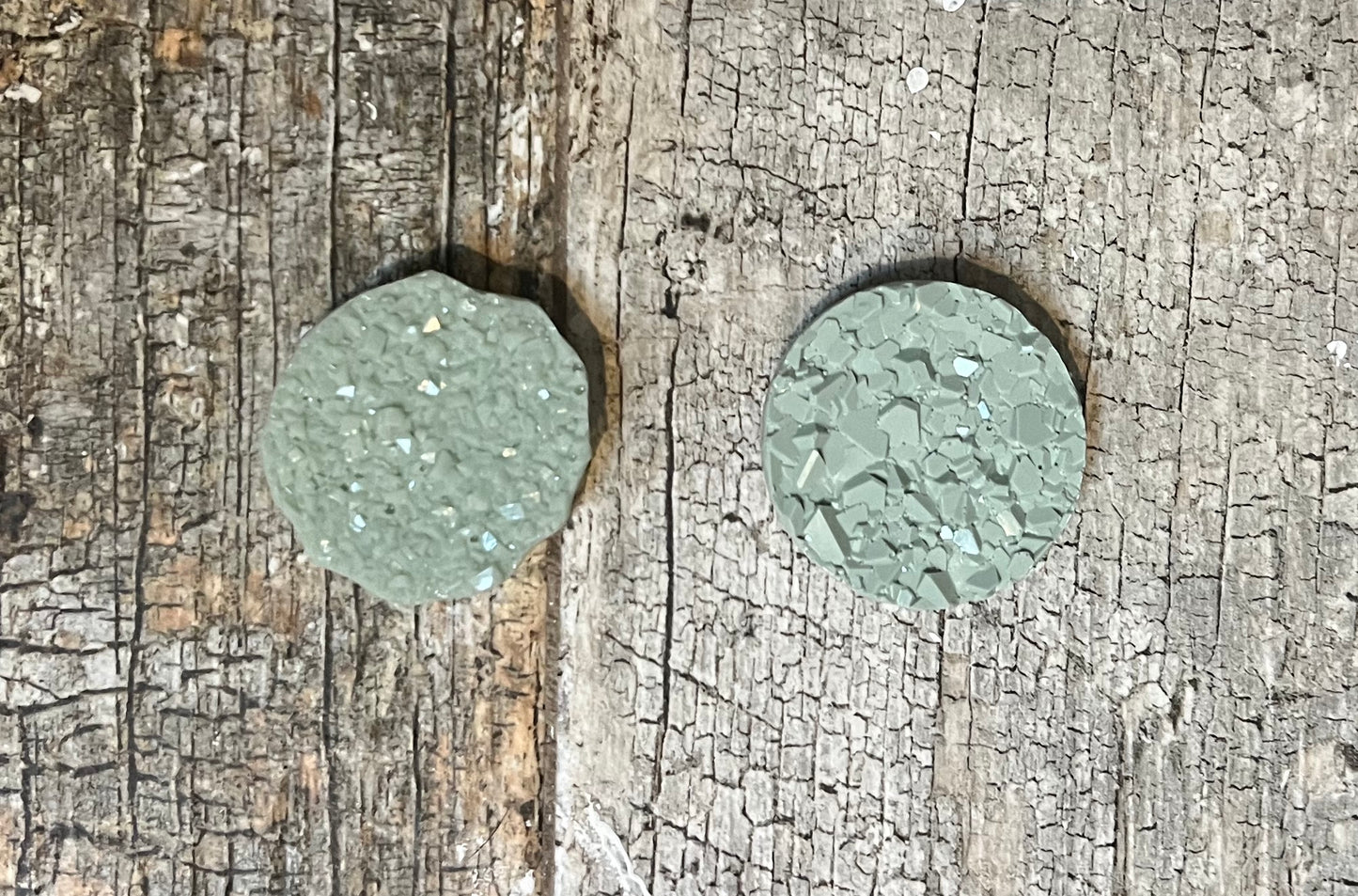 Crystal Druzy Phone Grip - Sage Green