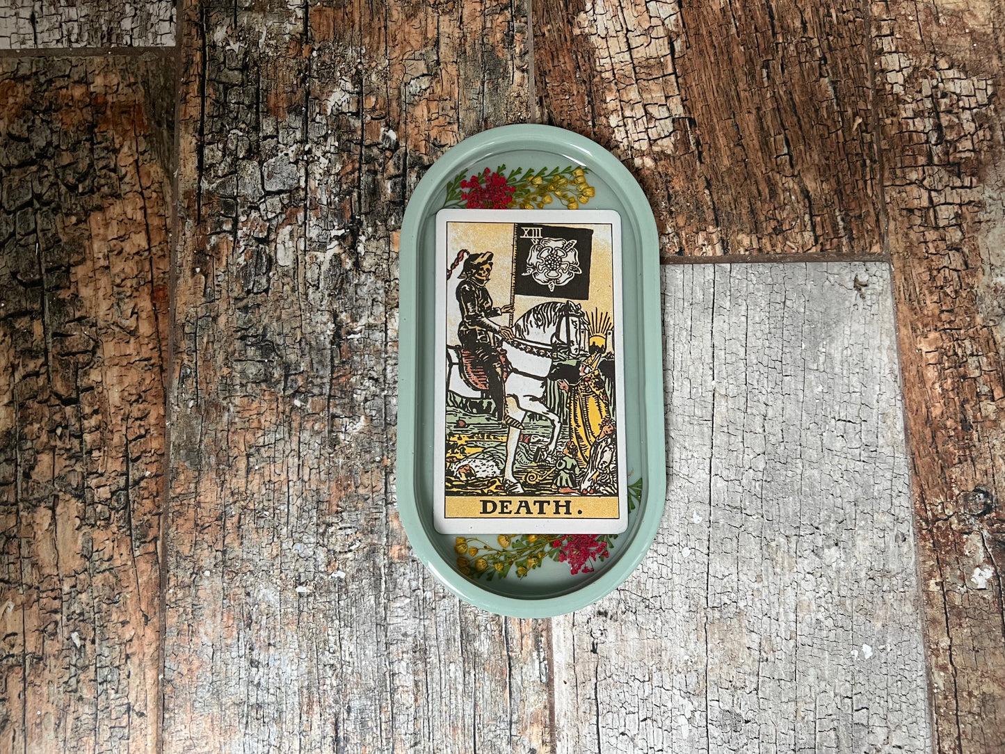 Sage Green Death Tarot Tray
