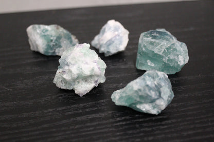 Raw Rainbow Fluorite Gemstones