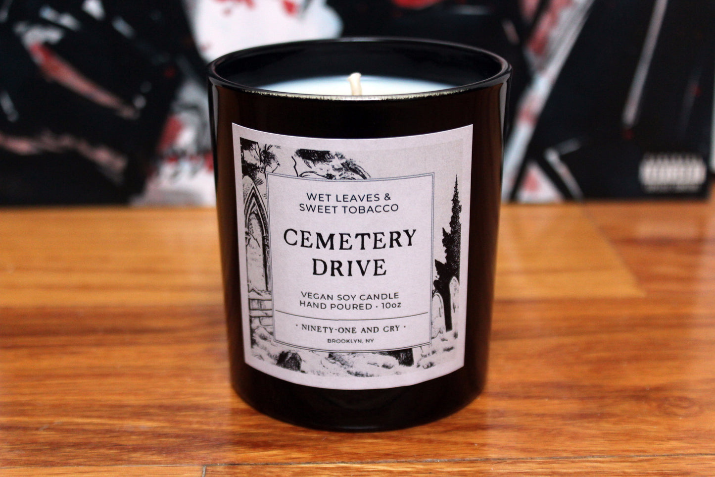 My Chemical Romance - Cemetery Drive  | Wet Leaves & Sweet Tobacco | 10oz Soy Candle