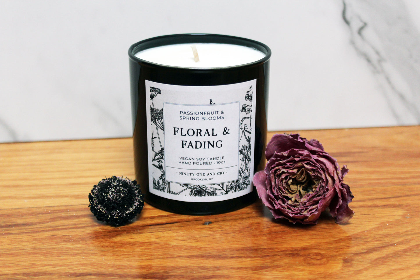 Pierce the Veil - Floral & Fading | Limited Seasonal Candle | Passionfruit & Spring Florals | 10oz Soy Candle