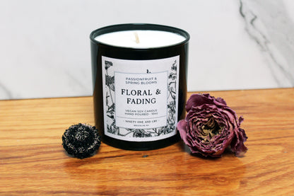 Pierce the Veil - Floral & Fading | Limited Seasonal Candle | Passionfruit & Spring Florals | 10oz Soy Candle