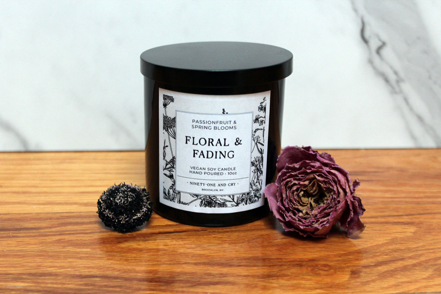 Pierce the Veil - Floral & Fading | Limited Seasonal Candle | Passionfruit & Spring Florals | 10oz Soy Candle