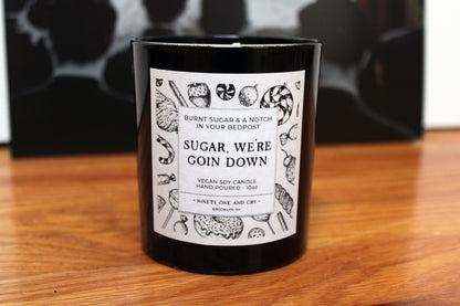 Fall Out Boy - Sugar We're Goin Down | Burnt Sugar & A Notch in Your Bedpost | 10oz Soy Candle