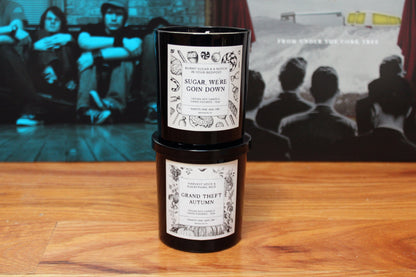 Fall Out Boy Candle Bundle - Sugar We're Goin Down & Grand Theft Autumn | Set of 2 10oz Soy Candles