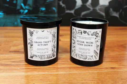 Fall Out Boy Candle Bundle - Sugar We're Goin Down & Grand Theft Autumn | Set of 2 10oz Soy Candles