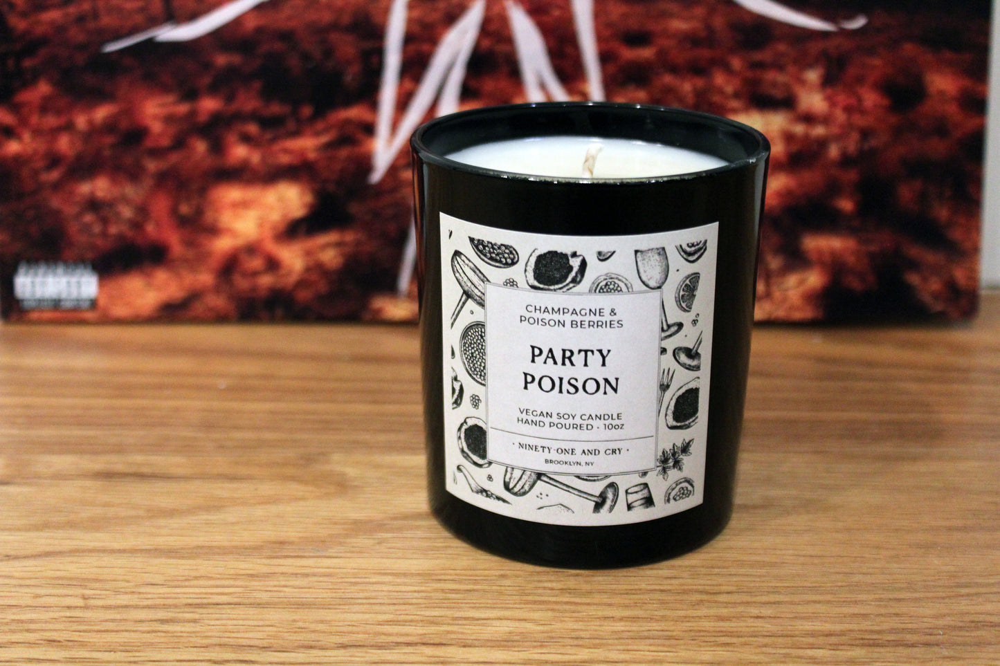 My Chemical Romance - Party Poison | Champagne & Poison Berries | 10oz Soy Candle