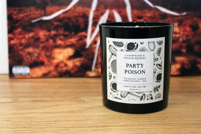 My Chemical Romance - Party Poison | Champagne & Poison Berries | 10oz Soy Candle