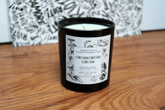 Paramore - crushcrushcrush  | Orange Soda & A Quiet Evening Alone | 10oz Soy Candle