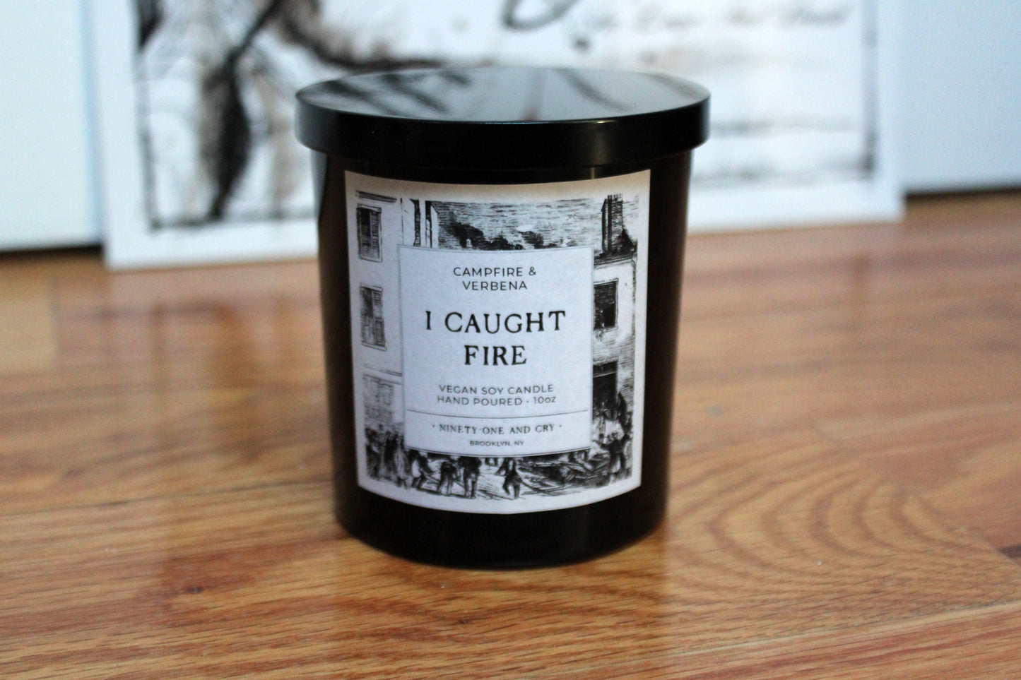 The Used - I Caught Fire | Campfire & Verbena | 10oz Soy Candle